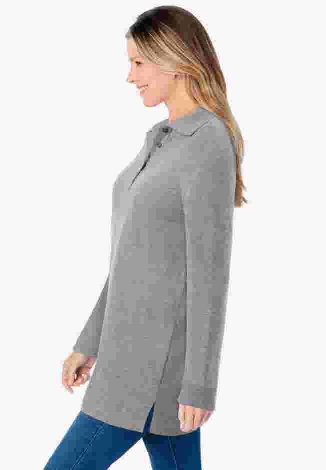 Long-Sleeve Polo Shirt image number 2