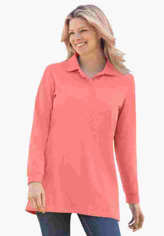 Long-Sleeve Polo Shirt image number 0