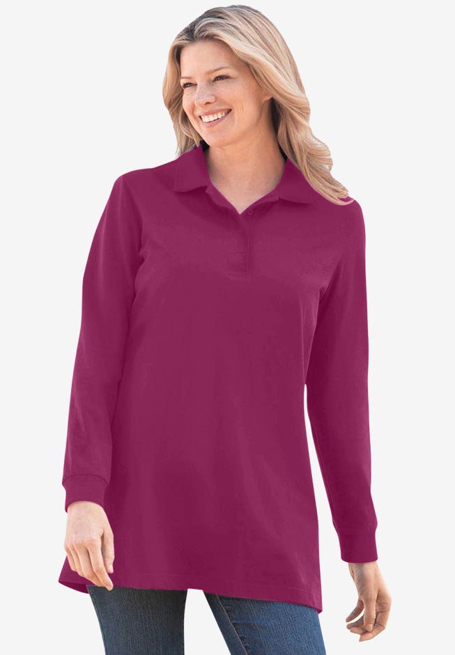 Long-Sleeve Polo Shirt image number 0