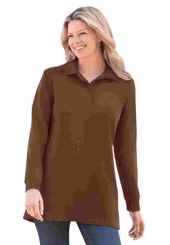 Long-Sleeve Polo Shirt image number 0