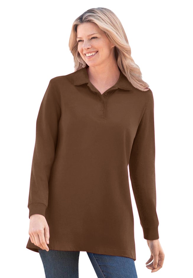 Long-Sleeve Polo Shirt image number 0