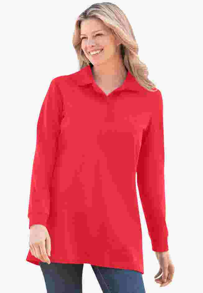 Long-Sleeve Polo Shirt image number 0