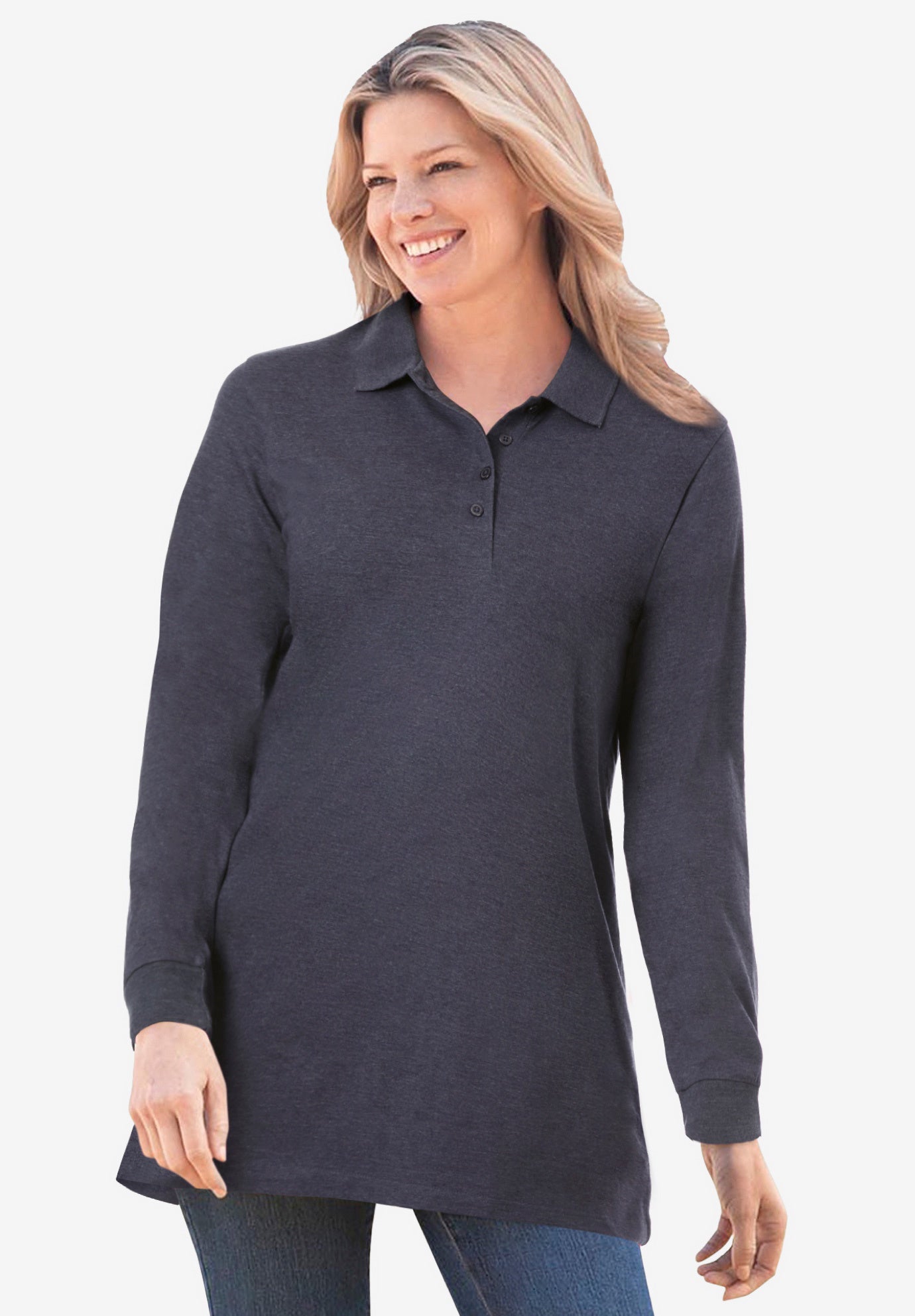 Long-Sleeve Polo Shirt image number 0