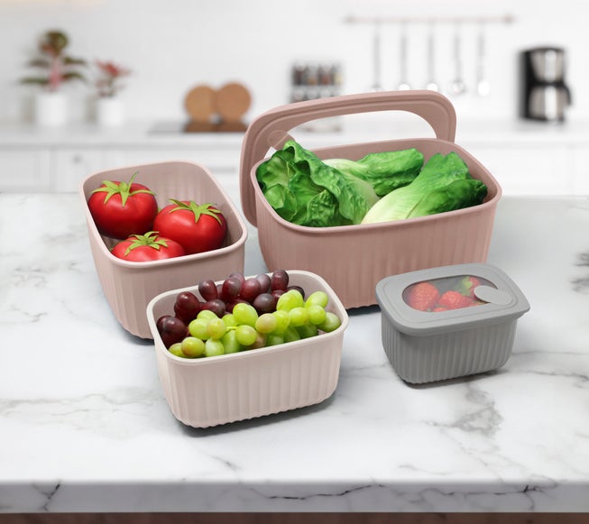 8-Pc. Plastic Food Storage Container Set image number 2