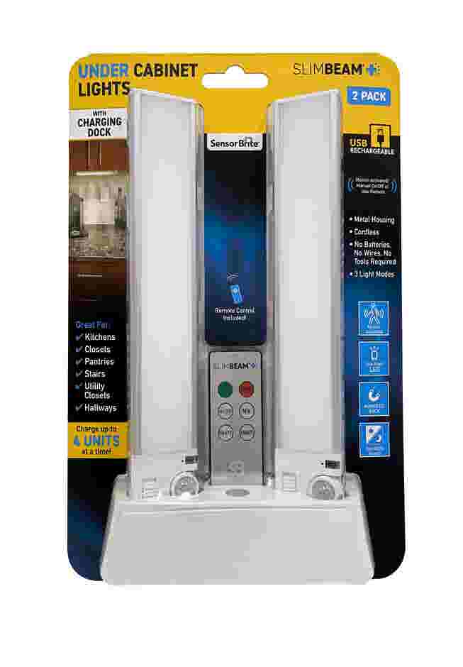 Sensorbrite™ Slimbeam + Under Cabinet With Charging Dock, Pack of 2 image number 1