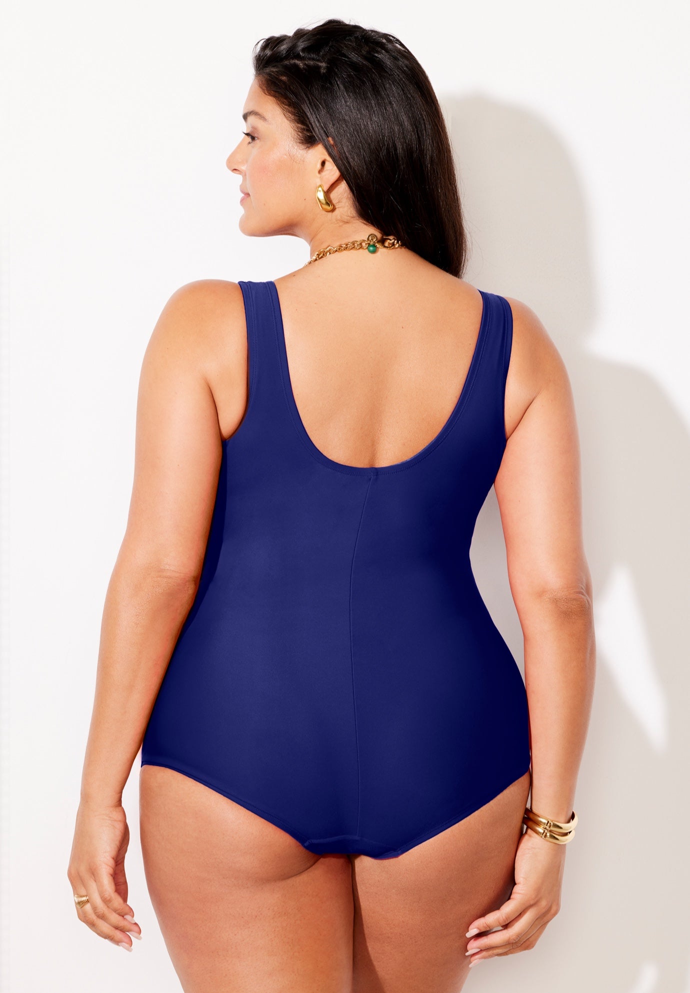 Sarong Front One Piece Swimsuit image number 2