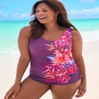 Sarong Front One Piece Swimsuit image number null