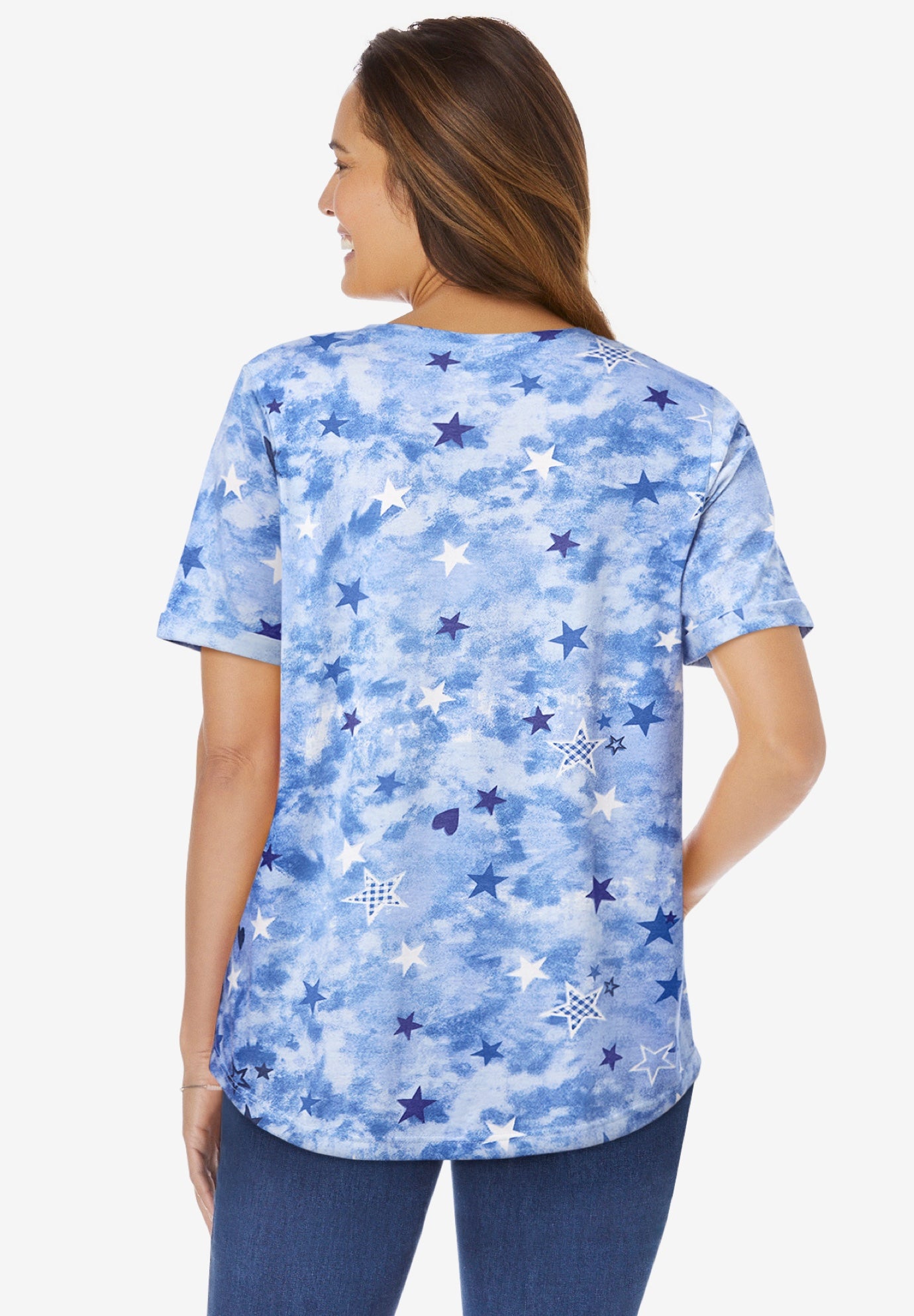 Notch-Neck Pocket Tee image number 1