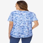 Notch-Neck Pocket Tee image number null