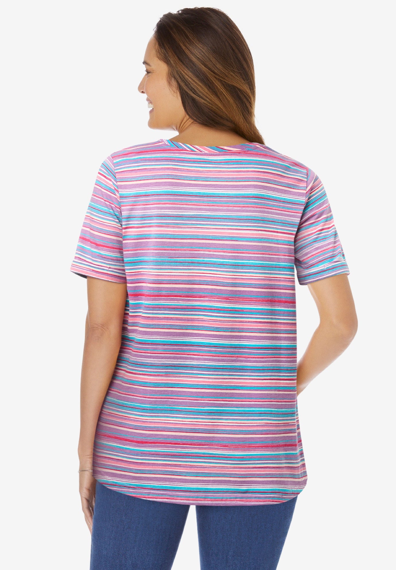 Notch-Neck Pocket Tee image number 1