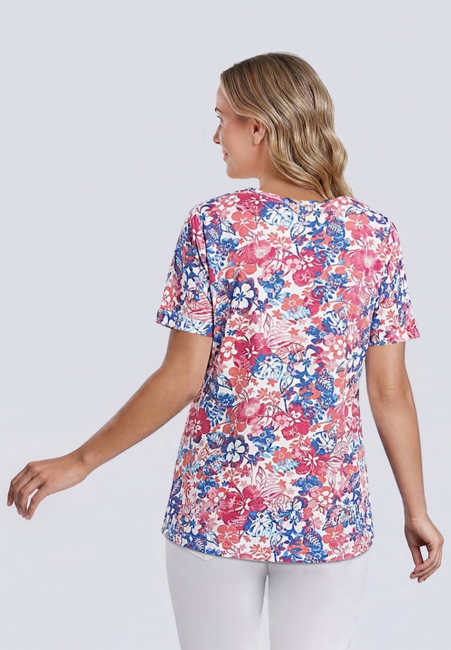 Notch-Neck Pocket Tee image number 1