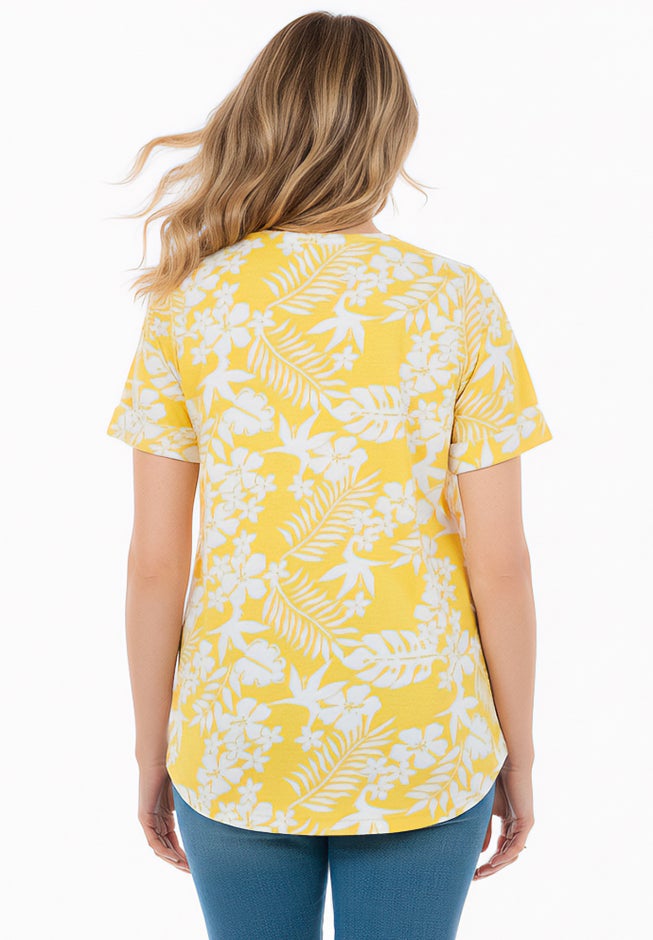 Notch-Neck Pocket Tee image number 1