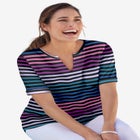 Notch-Neck Pocket Tee image number 0