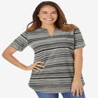 Notch-Neck Pocket Tee image number null