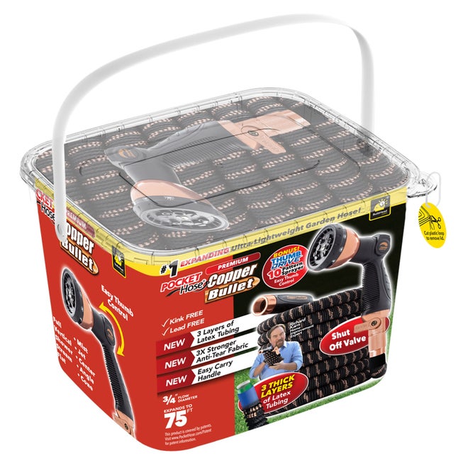 75' Pocket Hose® Copper Bullet™ Hose image number 1