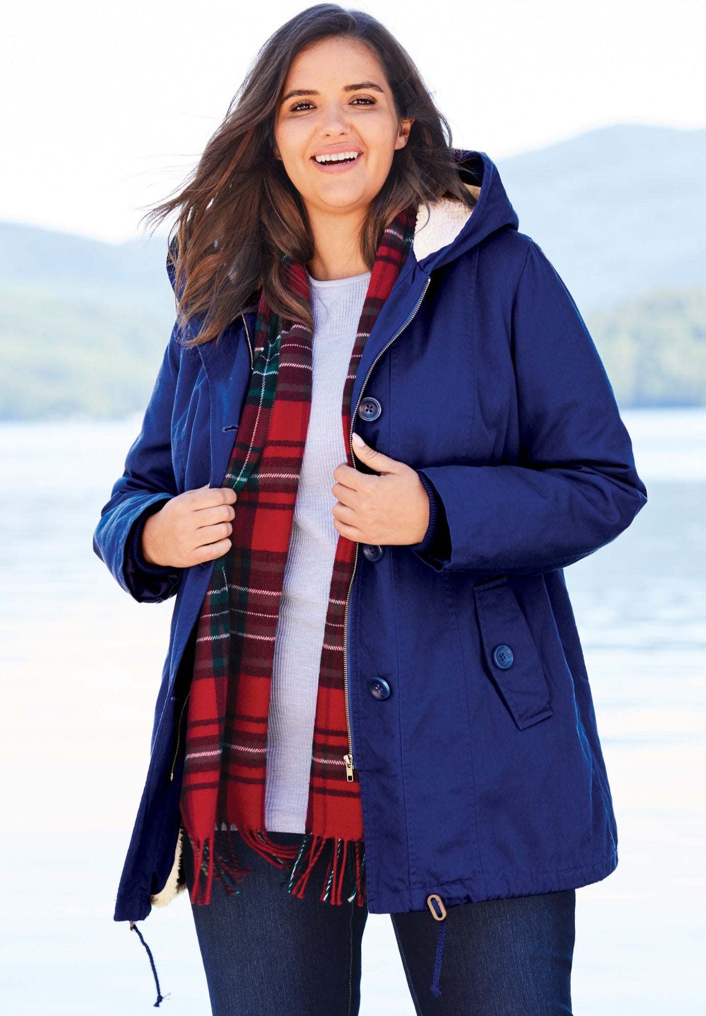 Sherpa-Lined Hooded Parka image number 4