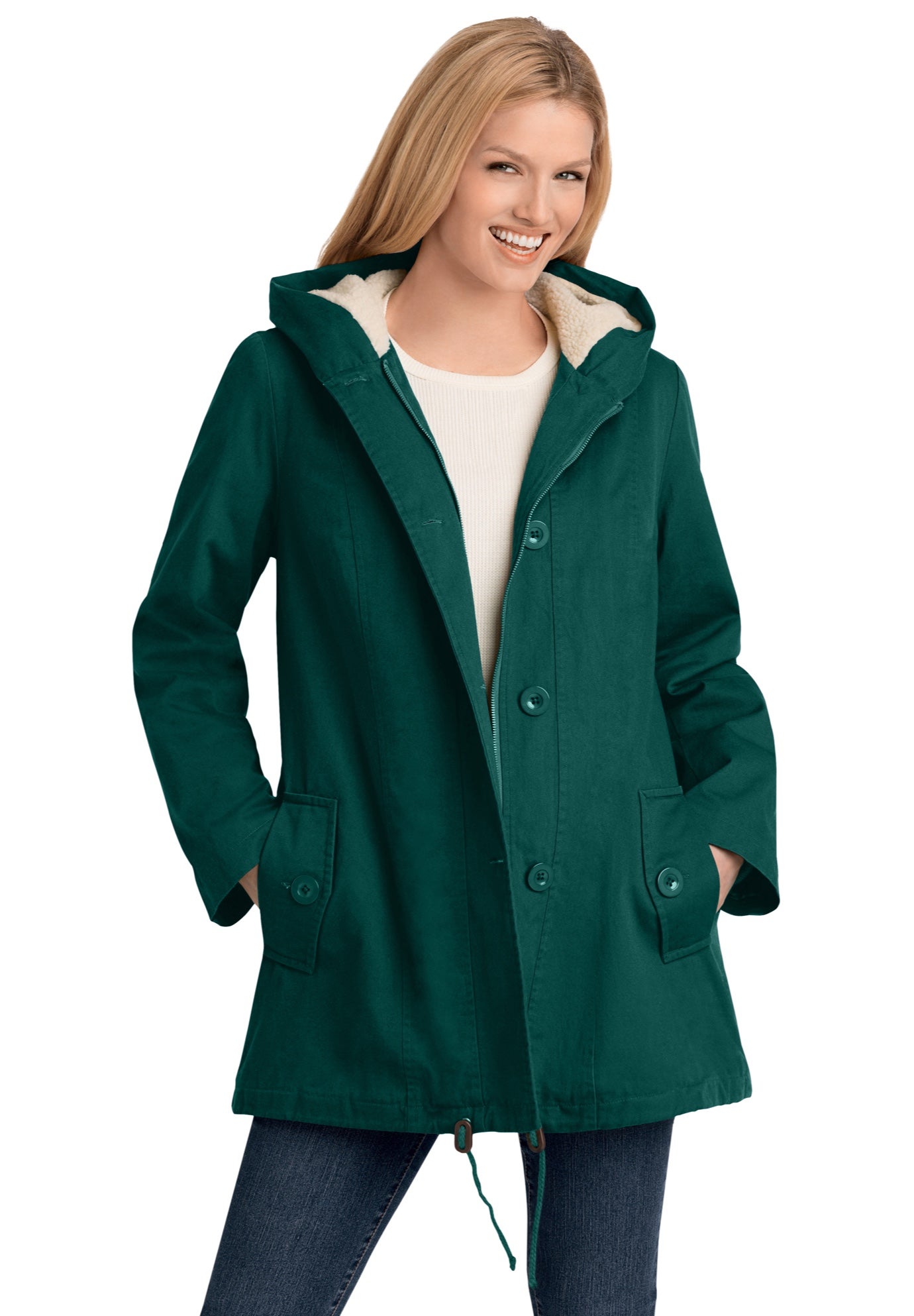 Sherpa-Lined Hooded Parka image number 0