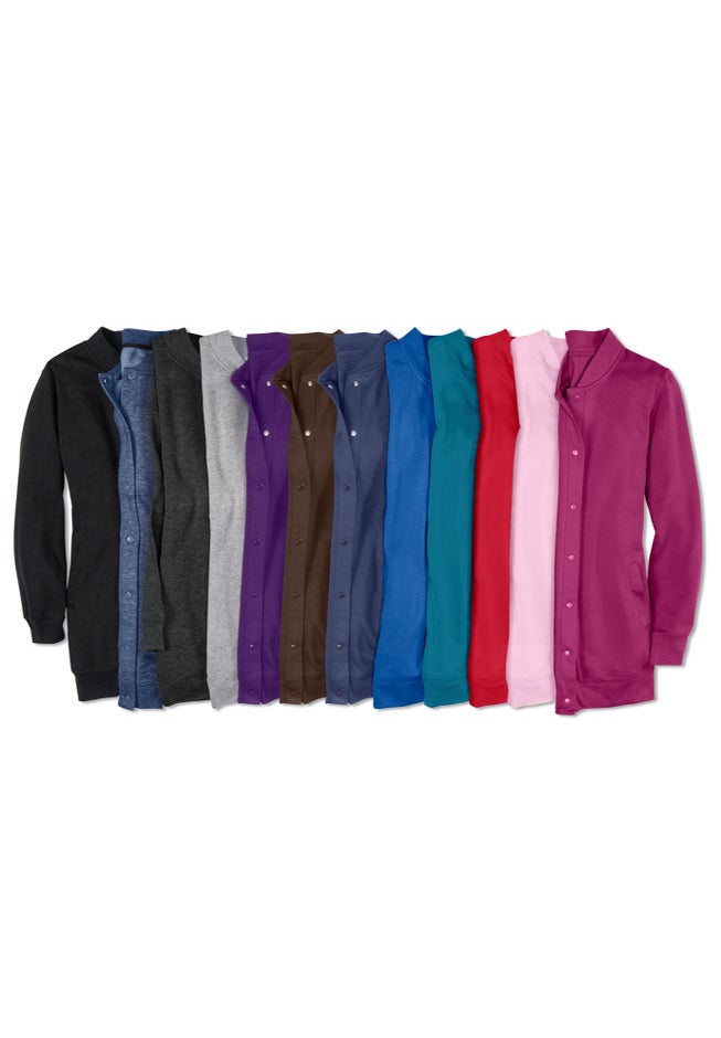 Fleece Baseball Jacket image number 3