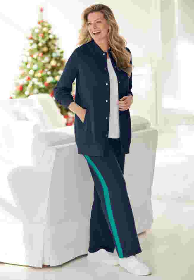 Fleece Baseball Jacket image number 0