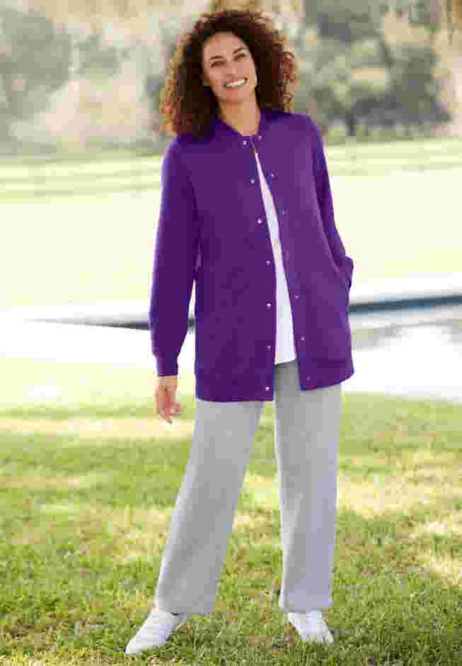 Fleece Baseball Jacket image number 0