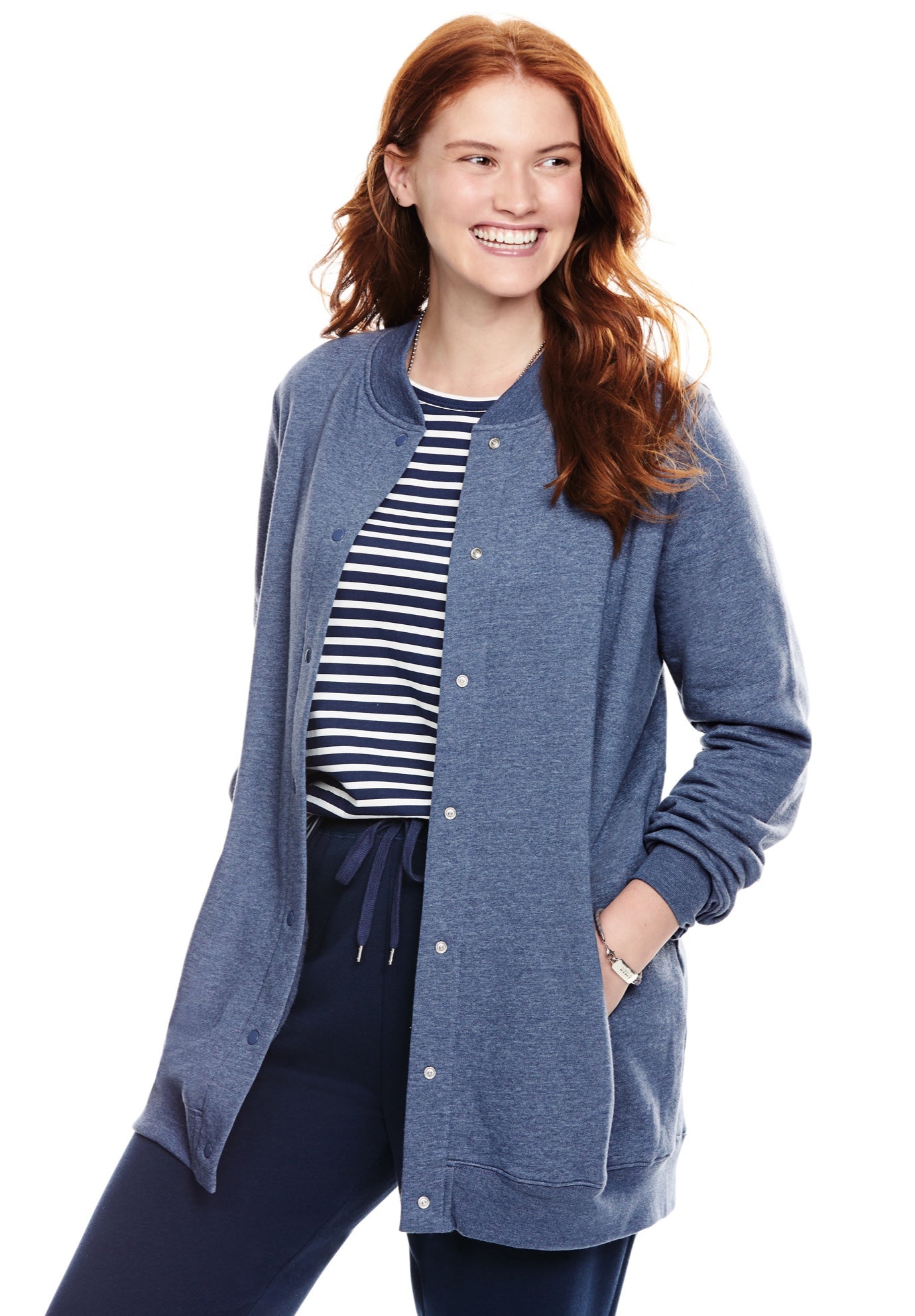 Fleece Baseball Jacket image number 0