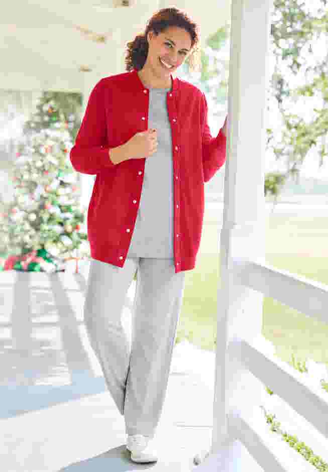 Fleece Baseball Jacket image number 0