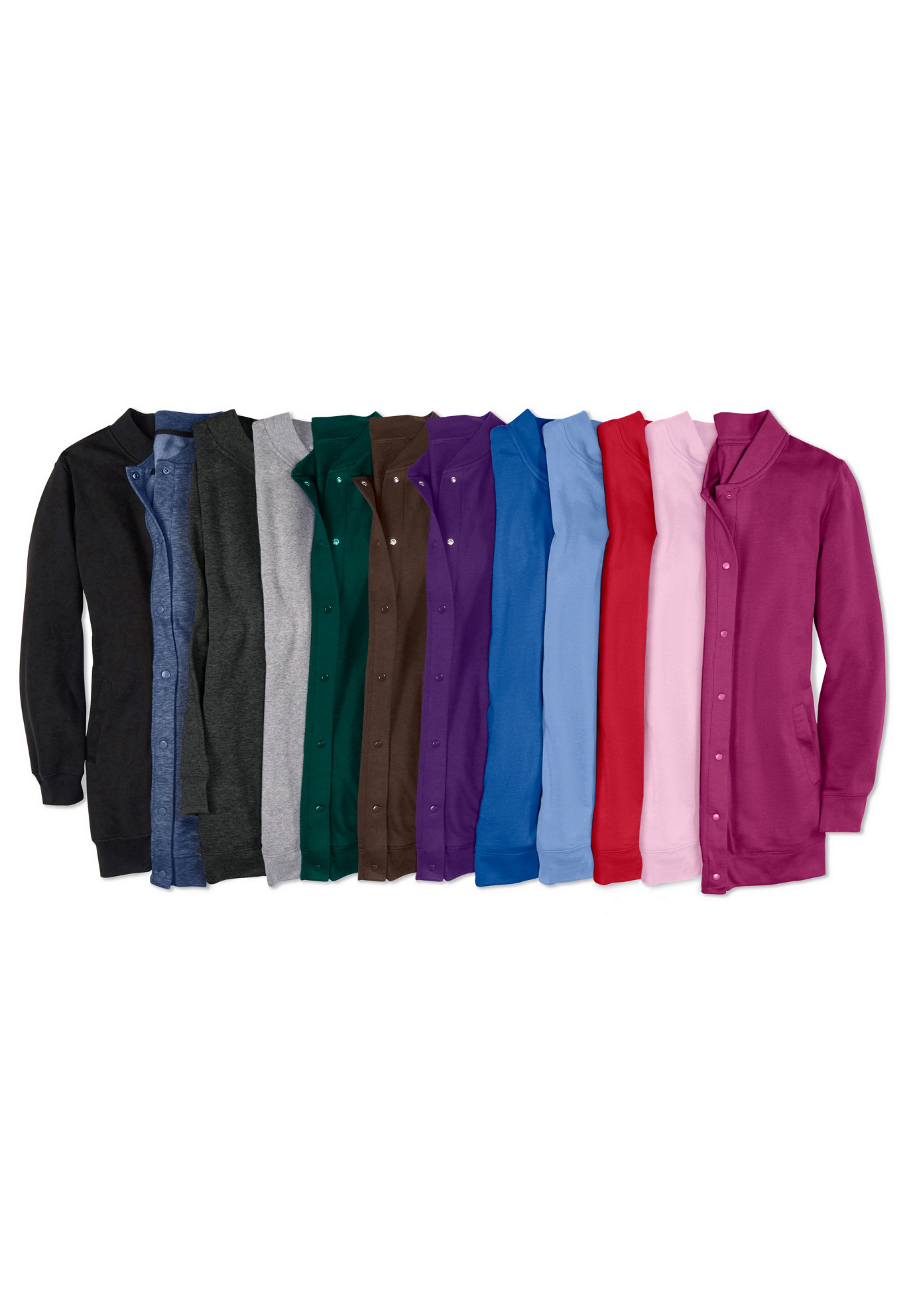 Fleece Baseball Jacket image number 1