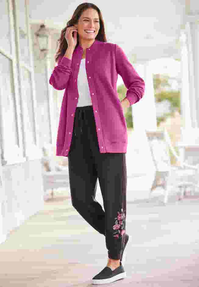 Fleece Baseball Jacket image number 6