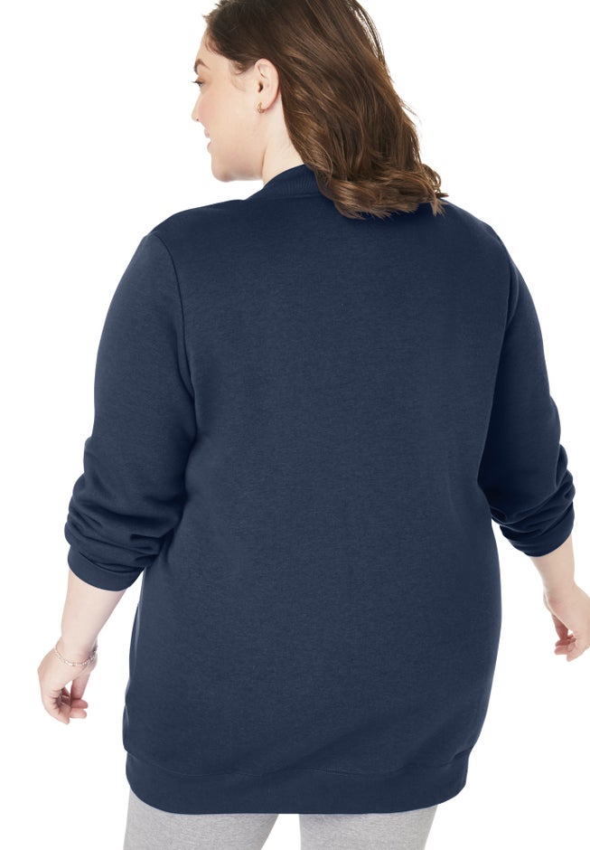 Fleece Baseball Jacket image number 2