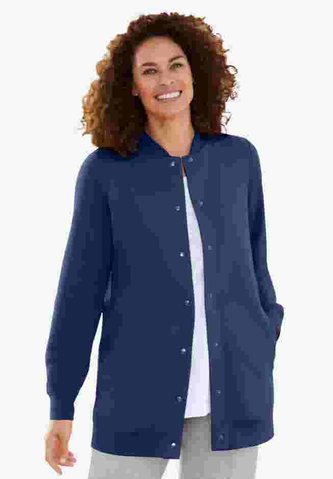 Fleece Baseball Jacket image number 0