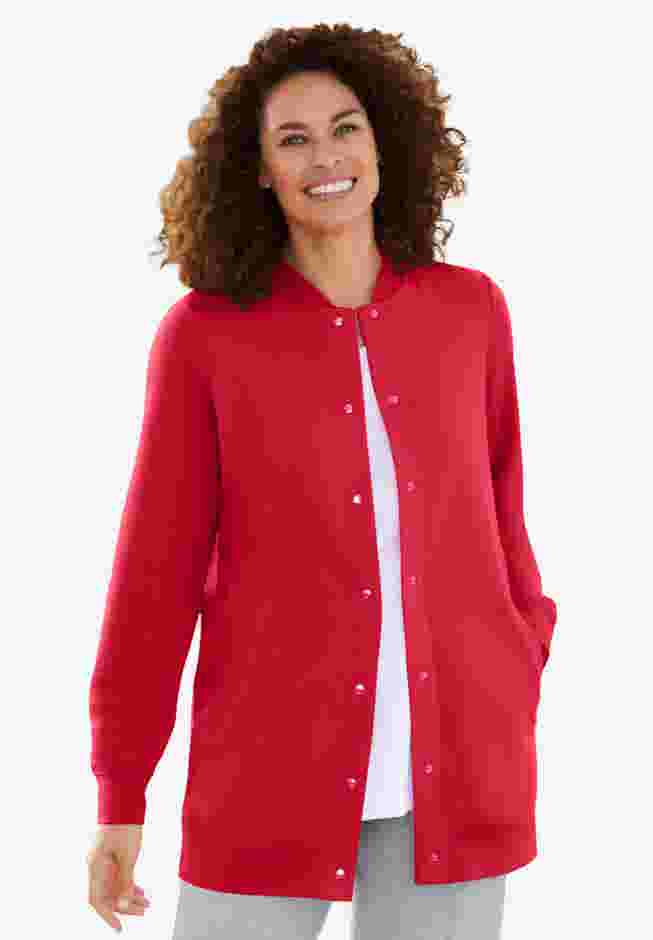 Fleece Baseball Jacket image number 3