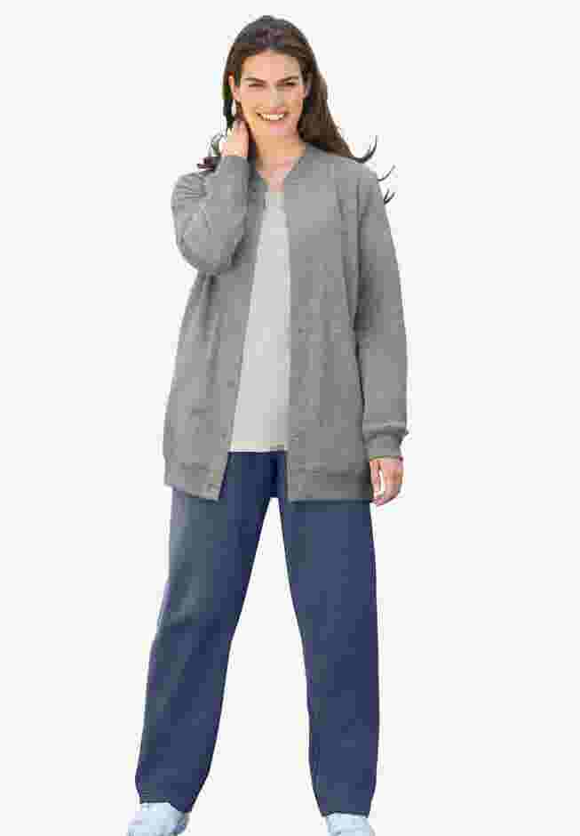 Fleece Baseball Jacket image number 0