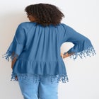  Crochet Fringe Trim Tunic image number 1