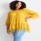  Crochet Fringe Trim Tunic image number 0