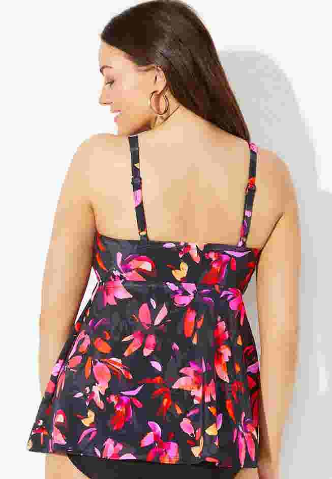 Bra Sized Sweetheart Underwire Tankini Top image number 1