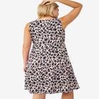 Sleeveless Knit Fit and Flare Knit Dress image number null