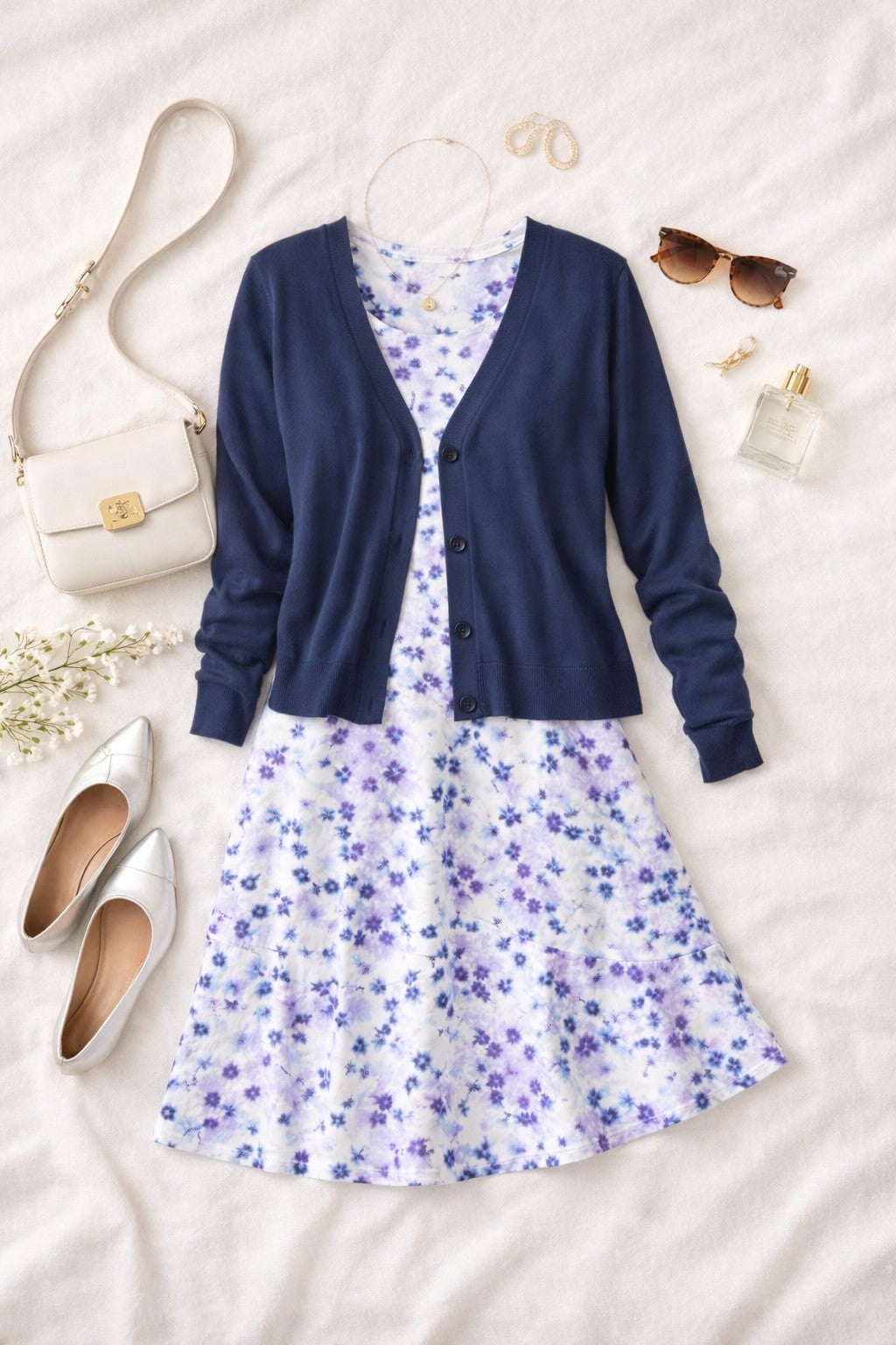 Stretch Knit Scoop Neck Sleeveless Fit And Flare Dress image number 2