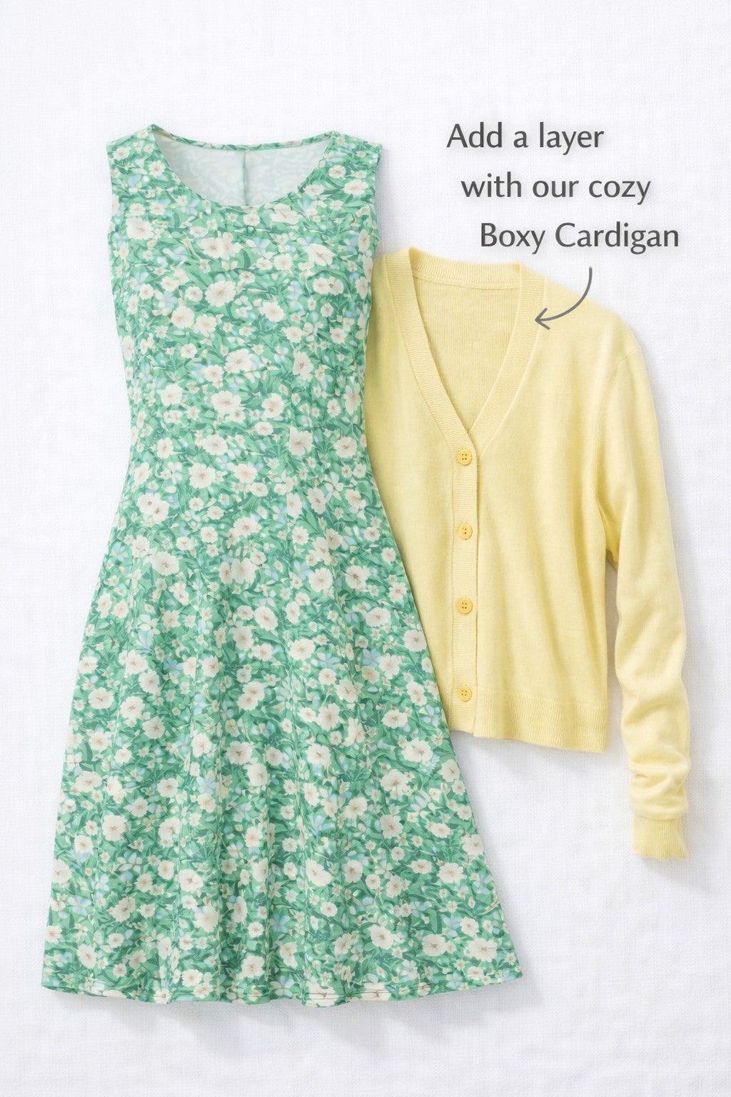 Stretch Jersey Knit Sleeveless Scoop Neck Fit and Flare Dress image number 3