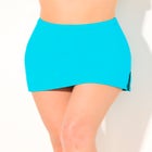 Side Slit Swim Skirt With Built-In Brief image number null