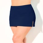 Side Slit Swim Skirt With Built-In Brief image number null