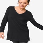 V-Neck Sweater Tunic image number null