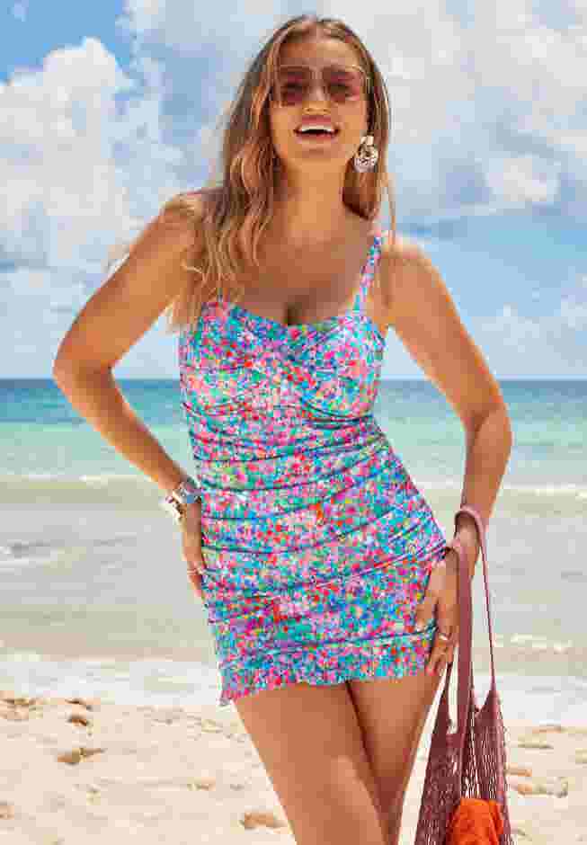 Ruffle Swimdress image number 0
