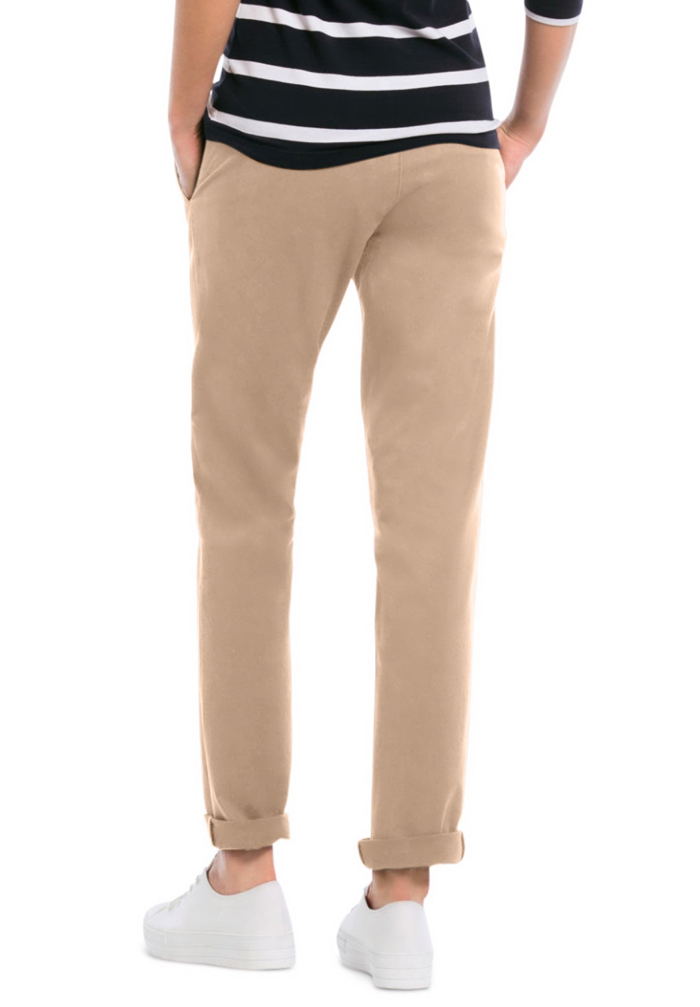 Stretch Chino Mid-rise Tapered Straight Pants image number 1