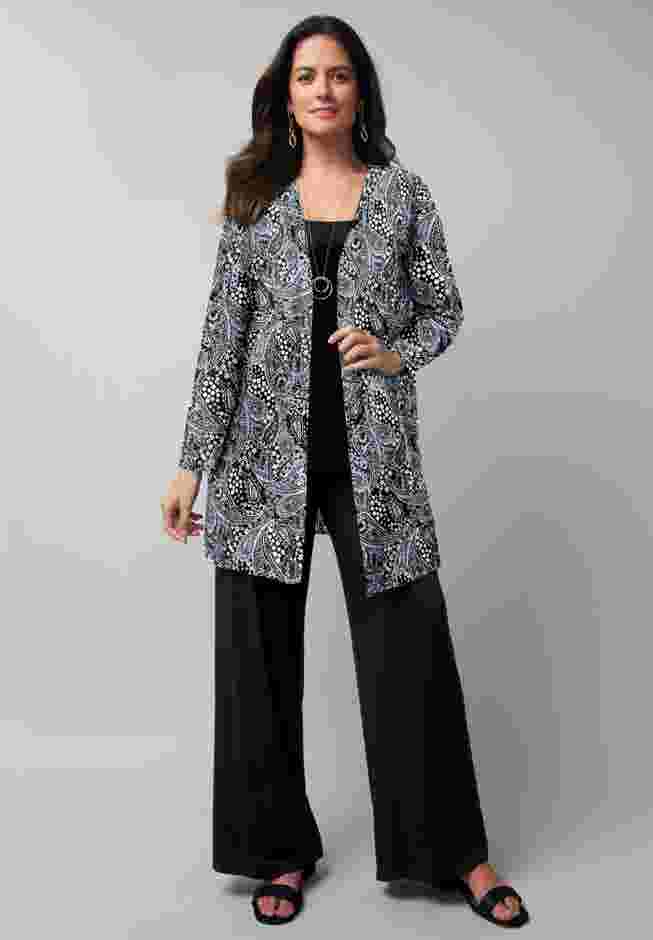 Everyday Stretch Knit Open Front Cardigan image number 3