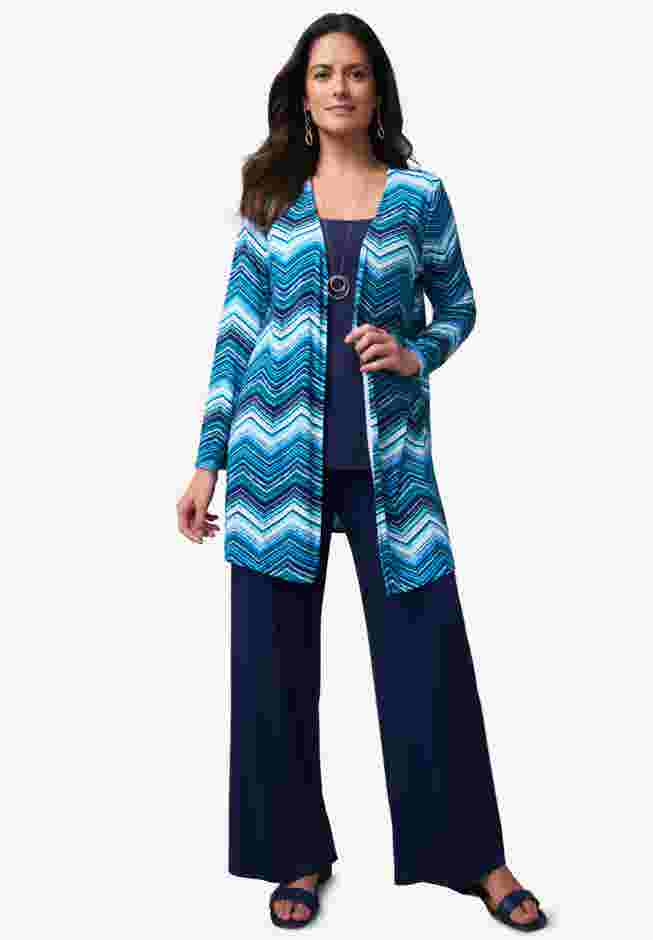 Everyday Stretch Knit Open Front Cardigan image number 4