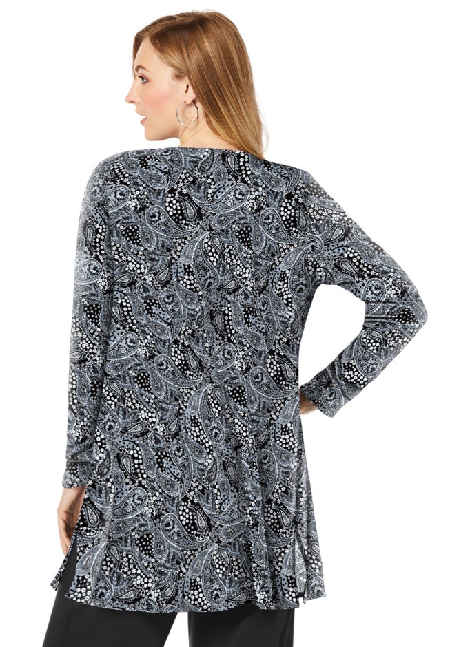 Everyday Stretch Knit Open Front Cardigan image number 2