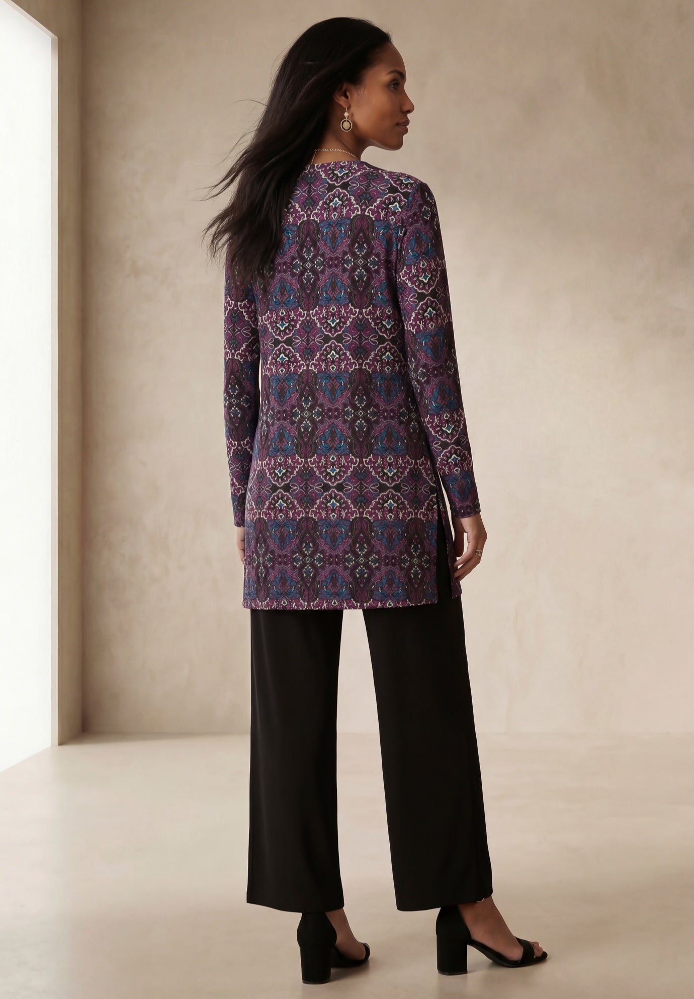 Everyday Stretch Knit Open Front Cardigan image number 1