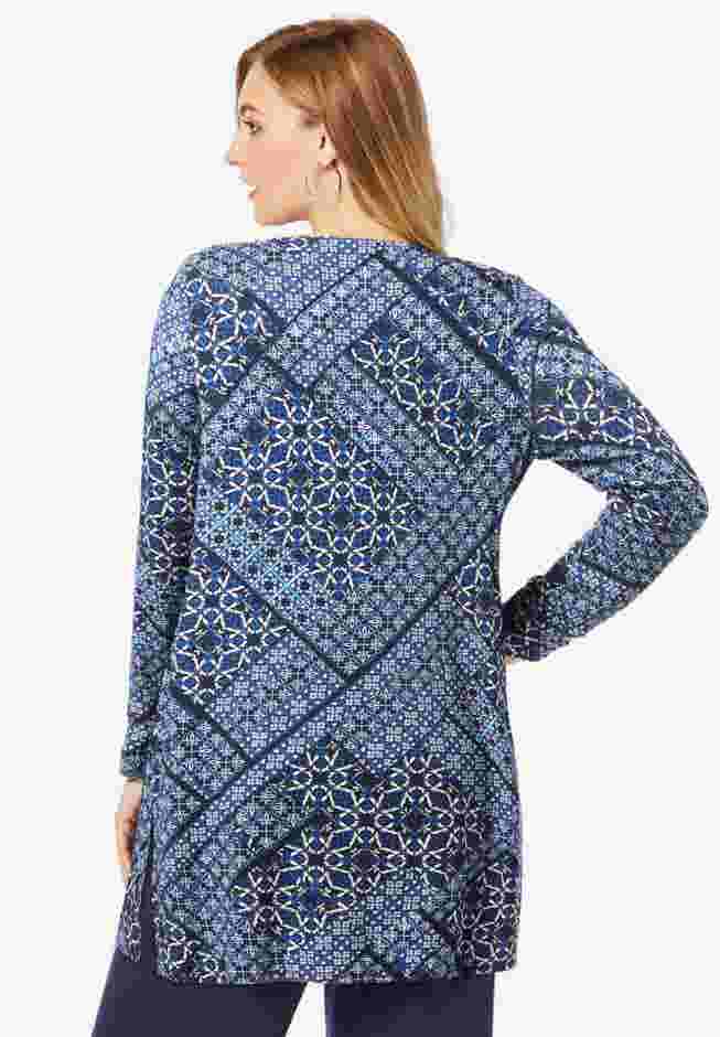 Everyday Stretch Knit Open Front Cardigan image number 2