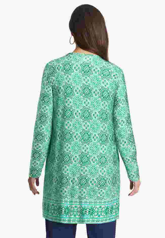 Everyday Stretch Knit Open Front Cardigan image number 2
