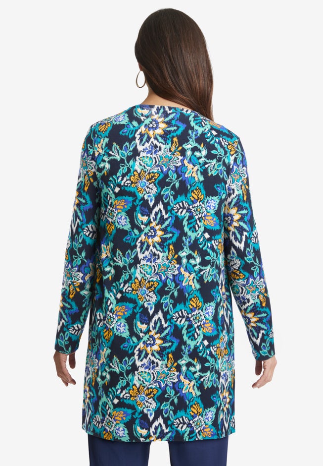 Everyday Stretch Knit Open Front Cardigan image number 2